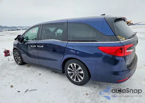 2022 Honda Odyssey Exl z USA, uszkodzony, nr VIN 5FNRL6H75NB009675